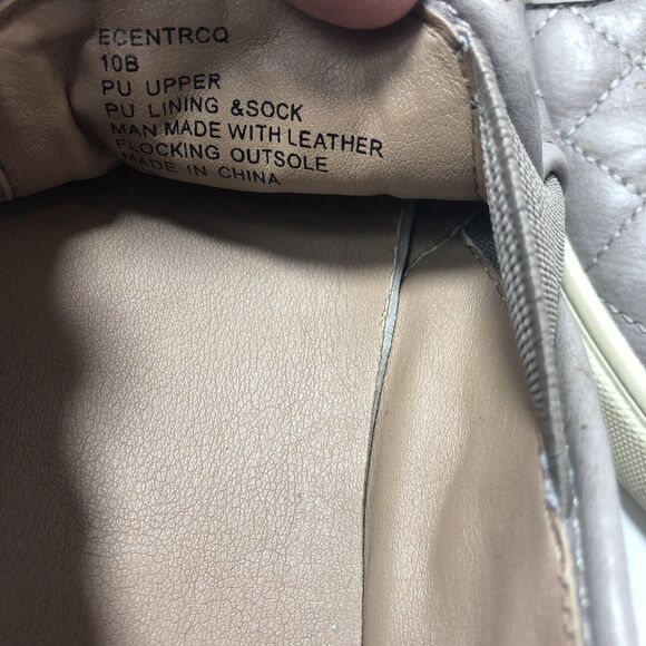 Steve Madden Shoes Womens Size 10 B Ecentrcq Brown Taupe Quilted Slip On D3 - Picture 3 of 11